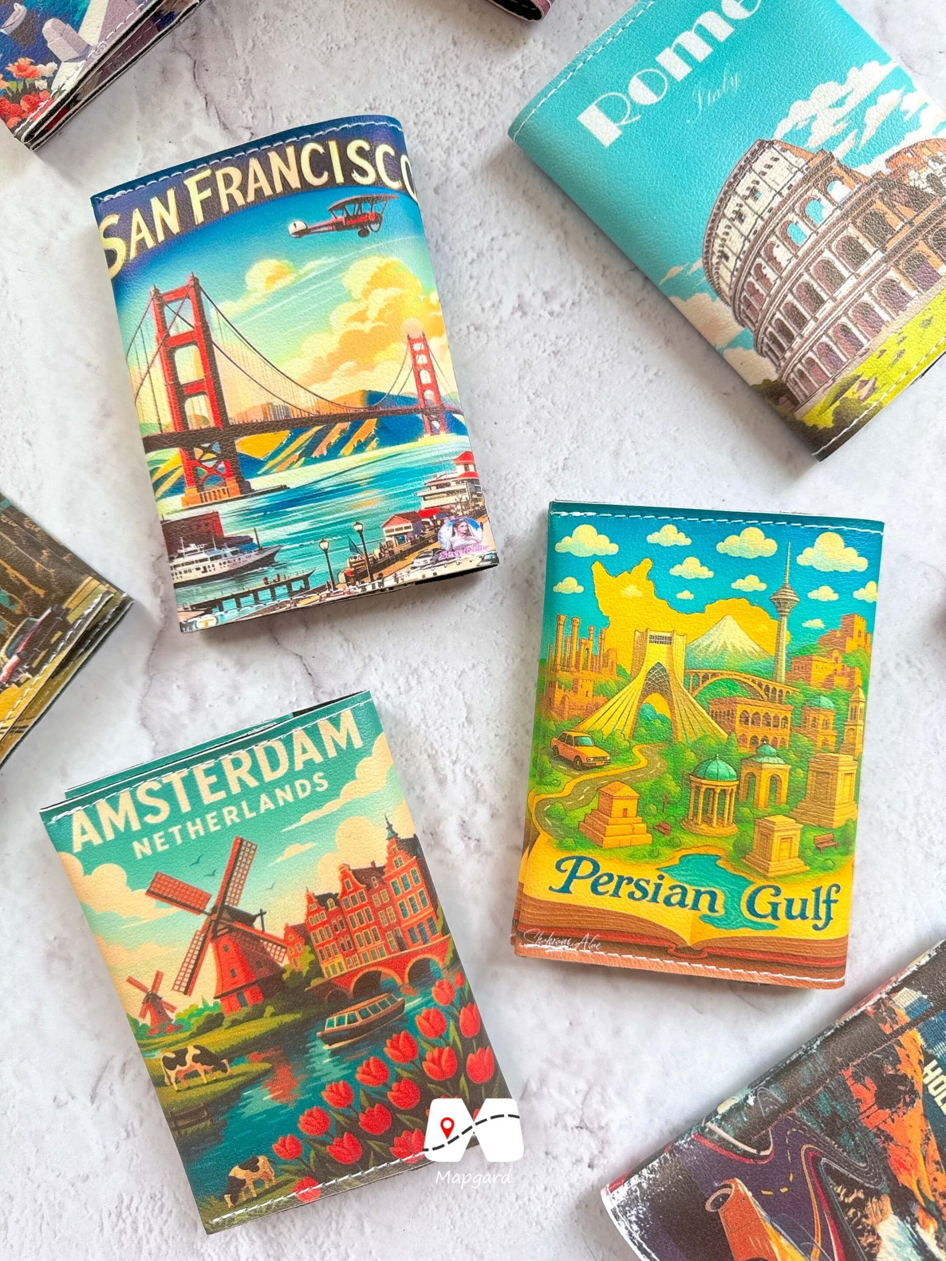 کاور پاسپورت و شناسنامه طرح ایران و شهرهای جهان