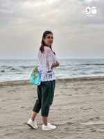 کوله مخمل سبک طرح نقشه جهان سبز آبی شارپ