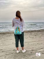 کوله سبک طرح نقشه جهان سبز آبی شارپ