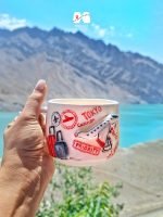 ماگ سرامیکی دست ساز طرح جهانگردی