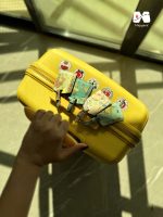 تگ چمدان طرح نقشه جهان سبز آبی - Image 3