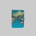 جا کارتی طرح نقشه جهان سبز آبی