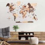 نقشه جهان چوبی پازلی پرایم اسموکی مپگرد