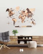 نقشه جهان چوبی پازلی پرایم اسموکی مپگرد