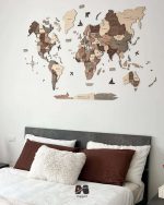 نقشه جهان چوبی پازلی پرایم اسموکی