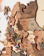 جزئیات نقشه جهان چوبی پازلی پرایم اسموکی