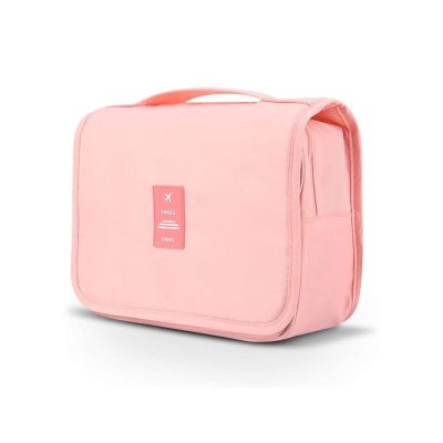 کیف لوازم بهداشتی و آرایشی مسافرتی وارداتی مپگرد رنگ گلبهی