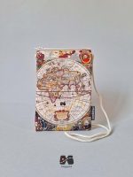 کیف پاسپورت گردنی مخفی طرح نقشه جهان آنتیک شارپ مپگرد