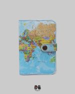 کاور پاسپورت و شناسنامه طرح نقشه جهان آبی مپگرد