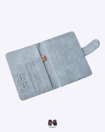 فضای داخلی کاور پاسپورت و شناسنامه مگنتی با جای کارت و سیم کارت فیلی