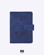 کاور پاسپورت و شناسنامه مگنتی مپگرد سرمه ای