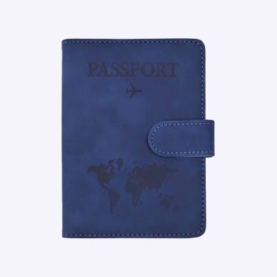 کاور پاسپورت و شناسنامه مگنتی مپگرد سرمه ای