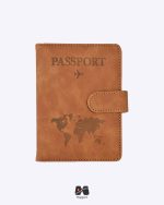 کاور پاسپورت و شناسنامه مگنتی مپگرد عسلی