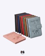 کاور پاسپورت و شناسنامه مگنتی با جای کارت اعتباری و سیم کارت مپگرد