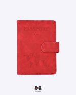 کاور پاسپورت و شناسنامه مگنتی مپگرد قرمز