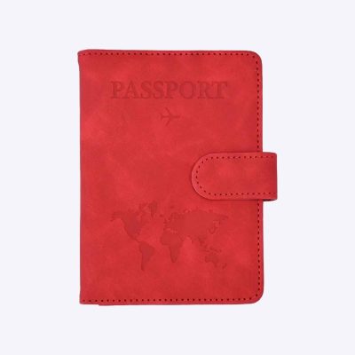 کاور پاسپورت و شناسنامه مگنتی مپگرد قرمز