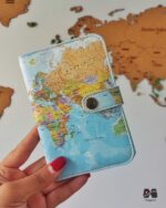 کاور پاسپورت و شناسنامه طرح نقشه جهان آبی
