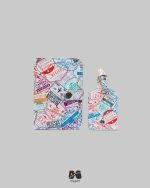 ست کاور پاسپورت و تگ چمدان طرح مهر ویزا مپگرد