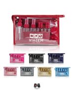 پک شامپو مسافرتی و آرایشی بهداشتی 9 تکه شفاف