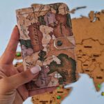 جلد پاسپورت و شناسنامه طرح نقشه جهان قدیمی مپگرد