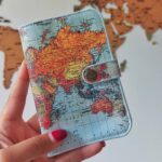 کاور پاسپورت و شناسنامه طرح نقشه جهان وینتیج