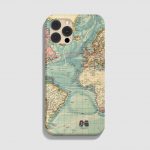 قاب موبایل طرح نقشه جهان کاربنی