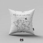 کوسن طرح نقشه جهان مینیمال هواپیما