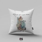 کوسن طرح موتور سوار