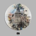 زیر لیوانی چوبی طرح استانبول برج گالاتا