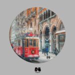 زیر لیوانی چوبی طرح استانبول