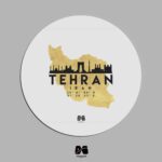 زیر لیوانی چوبی نقشه ایران طرح مختصات مپگرد