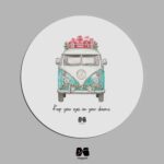 زیر لیوانی چوبی طرح ونلایف