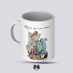 ماگ سرامیکی طرح موتور سوار مپگرد