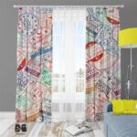 پرده طرح مهر ویزا