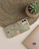 قاب موبایل طرح نقشه جهان سبز مپگرد