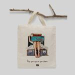 ساک خرید پارچه ای مپگرد طرح چمدون