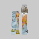 جا لقمه و جا قاشق چنگالی طرح نقشه جهان آبی مپگرد