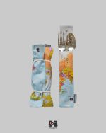 جا لقمه و جا قاشق چنگالی طرح نقشه جهان آبی مپگرد