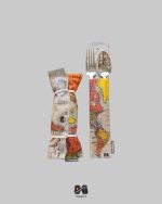 جا لقمه و جا قاشق چنگالی طرح نقشه جهان وینتیج مپگرد