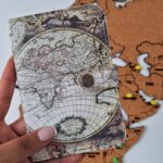 کاور پاسپورت و شناسنامه طرح نقشه جهان آنتیک مپگرد