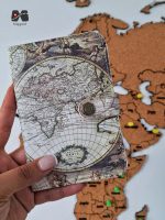 کاور پاسپورت و شناسنامه طرح نقشه جهان آنتیک مپگرد