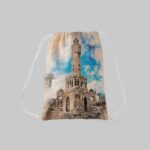 کوله پشتی مخمل طرح ازمیر