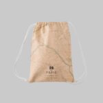 کوله پشتی مخمل نقشه خطی پاریس طرح نود مپگرد