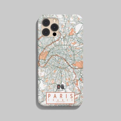 قاب موبایل نقشه خطی پاریس طرح بوهو مپگرد
