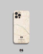 قاب موبایل نقشه خطی پاریس طرح نود مپگرد