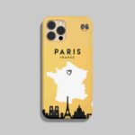 قاب موبایل طرح نقشه پاریس دوست داشتنی مپگرد