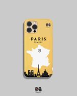 قاب موبایل طرح نقشه پاریس دوست داشتنی مپگرد