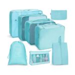 ست نظم دهنده چمدان و کوله 8 تکه وارداتی آبی