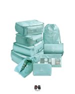 ست نظم دهنده چمدان 9 تکه وارداتی (با کیف شارژر) آبی