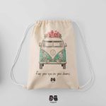 کوله پشتی مخمل طرح ونلایف